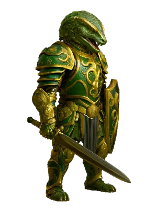 3D model for Snake Knight Defender