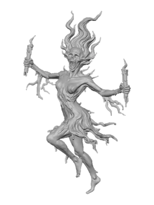 3D model for Witch Inferno Spirit, #Halloween2025#
