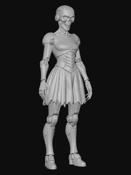 3D model for Robotic Female Eternal Automaton, #Halloween2025#