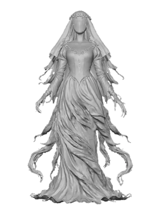3D model for Spectral Bride, #Halloween2025#