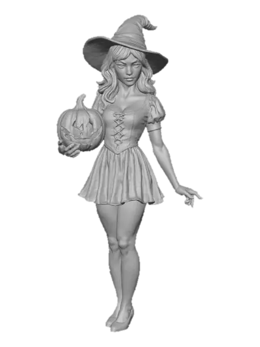 3D model for Witchy Pumpkin Statue, #Halloween2025#