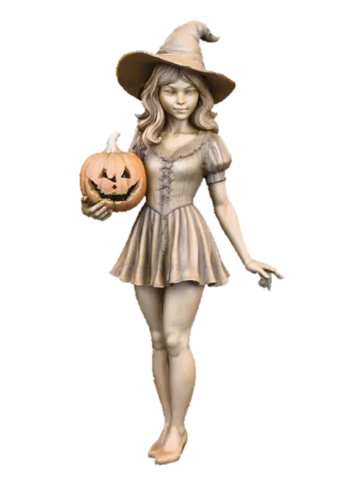 3D model for Witchy Pumpkin Statue, #Halloween2025#