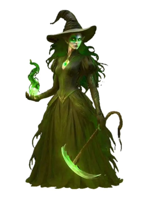 Enigmatic Toxic Sorceress, #Halloween2025# 3D model, vytvořený pomocí AI