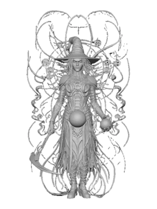 3D model for Neuro Witch, #Halloween2025#