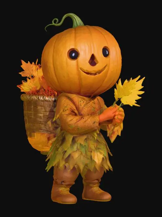 3D model for Autumn Pumpkin Sprite, #Halloween2025#