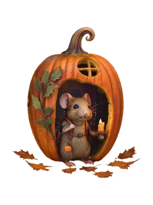 3D model for Autumn Lantern Mouse, #Halloween2025#