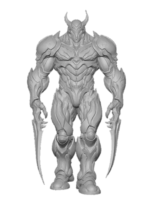 3D model for Cyber Robotic Daemon Warlord