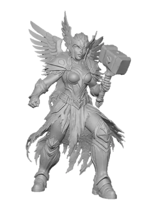 3D model for Valhalla’s Female Eternal Thunder-Blacksmith