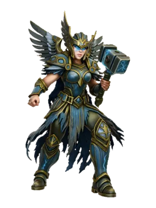 3D model for Valhalla’s Female Eternal Thunder-Blacksmith