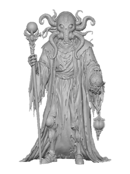 3D model for Cyber-Tentacle Mask Warlord
