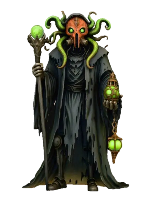 3D model for Cyber-Tentacle Mask Warlord