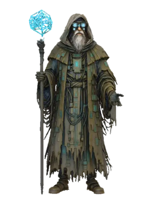 Modello 3D Shaman Technologist, generato dall’IA