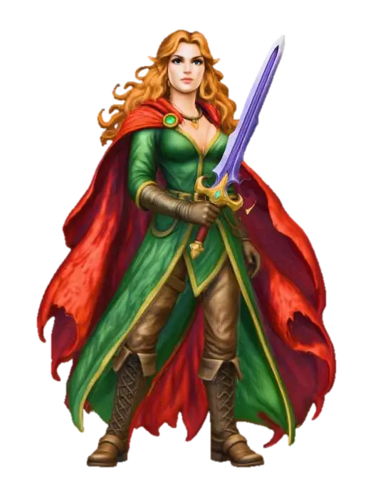 Elven Warrior - Elves 3D model, vytvořený pomocí AI