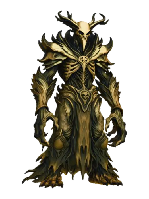 Night Forest Demon - Ghoul 3D model, vytvořený pomocí AI