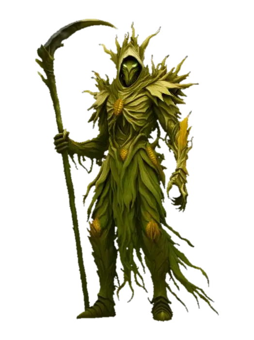 Corn Wraith Warrior, #Thanksgiving# 3D model, vytvořený pomocí AI