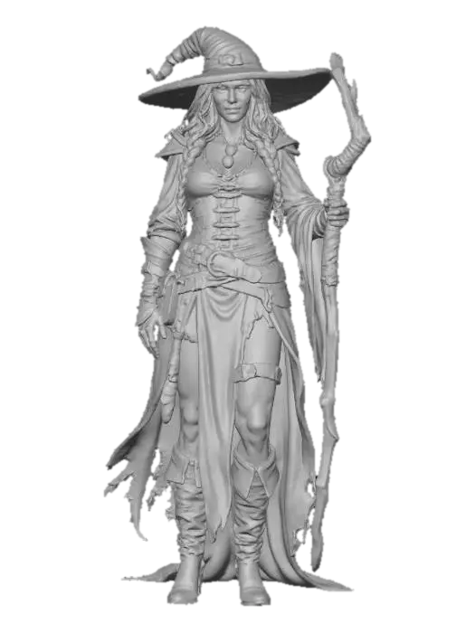 3D model for Female Enchanted Sorceress, #Thanksgiving#