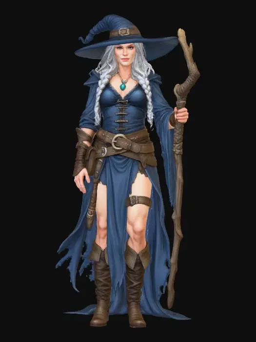 3D model for Female Enchanted Sorceress, #Thanksgiving#