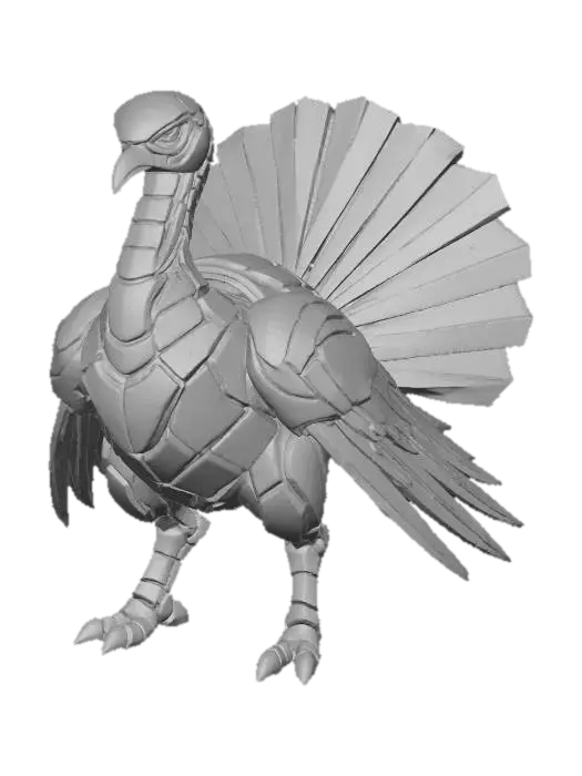 3D model for Cyber Turkey Digital, #Thanksgiving#