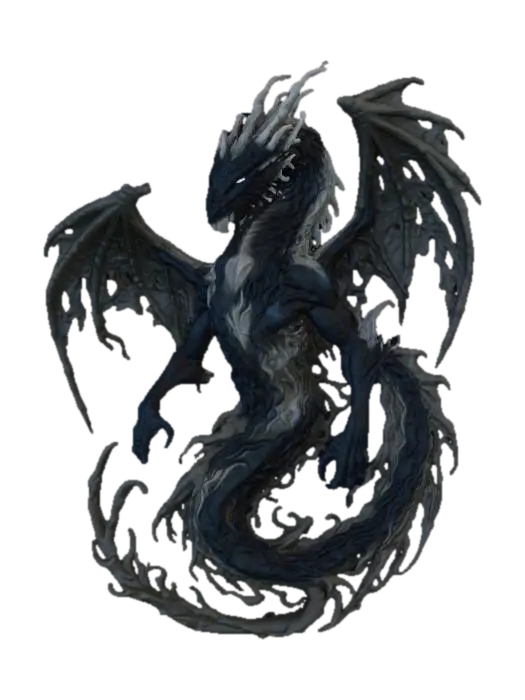 Shadows Mystic Dragon - Beasts 3D model, vytvořený pomocí AI