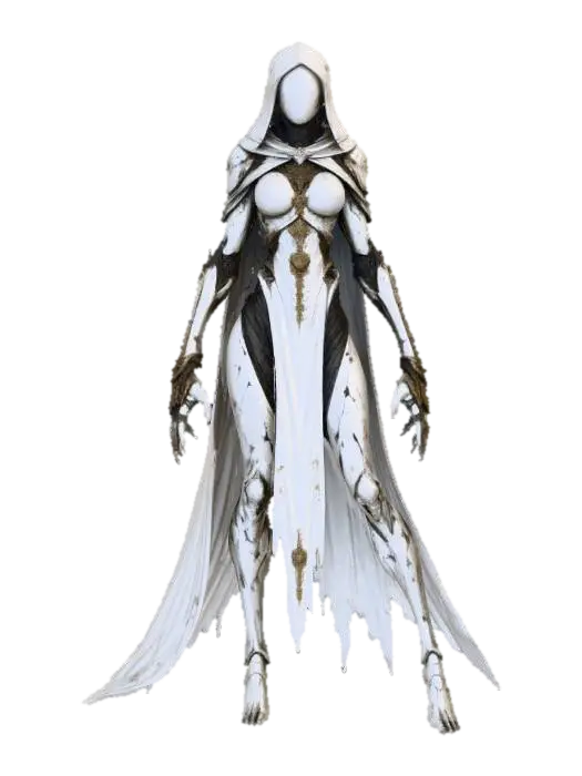 Female Elegant Ethereal - Graceful 3D model, vytvořený pomocí AI
