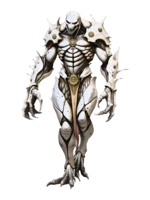 Golem Nightmare Monster 3D model, vytvořený pomocí AI