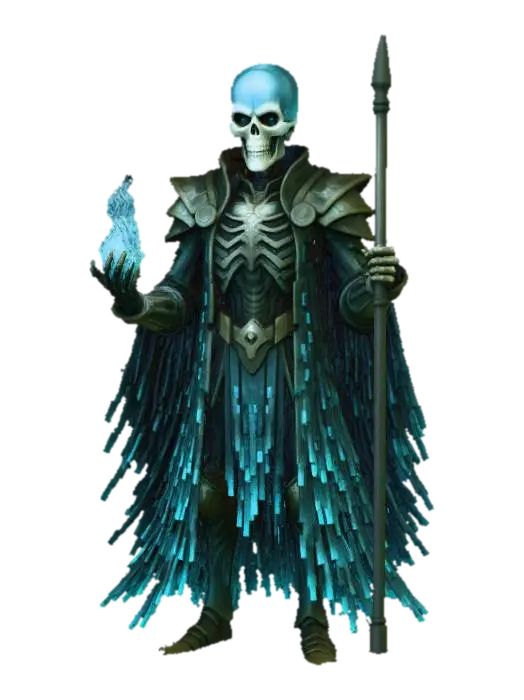 Digital Sorcerer of the Void 3D model, vytvořený pomocí AI