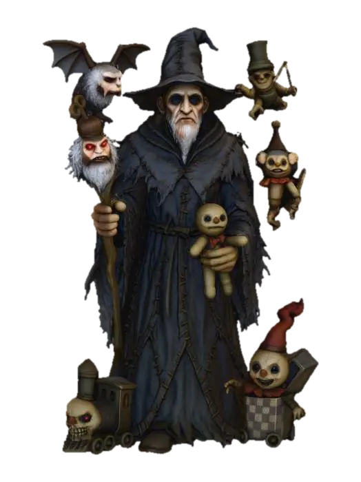 Toymaker Warlock, #Christmas2025# 3D model, vytvořený pomocí AI
