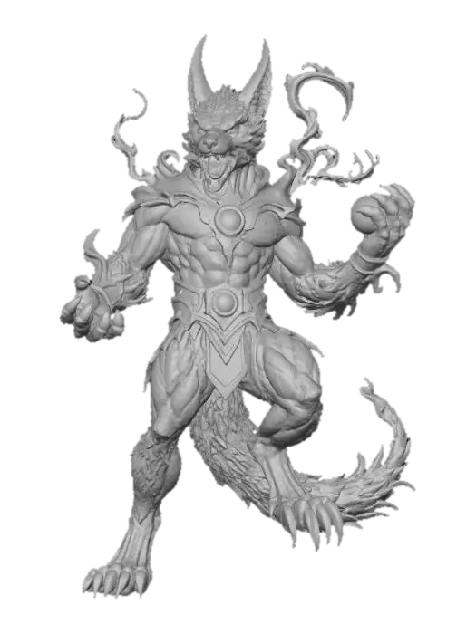3D model for Mystery Jackal Mage