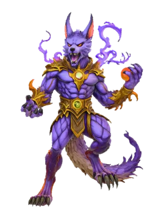3D model for Mystery Jackal Mage