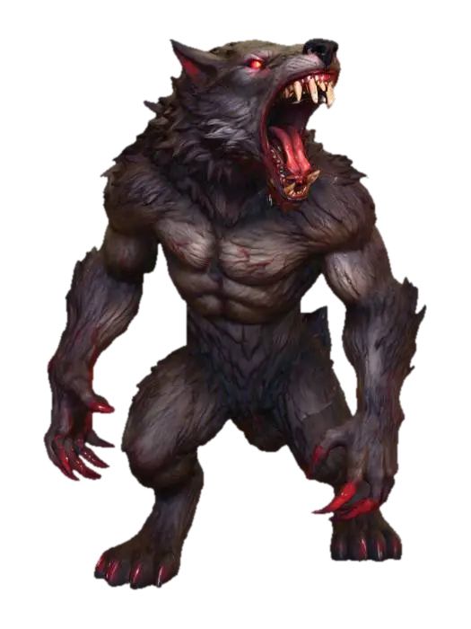 3D model for Werewolf of the Dark Forest