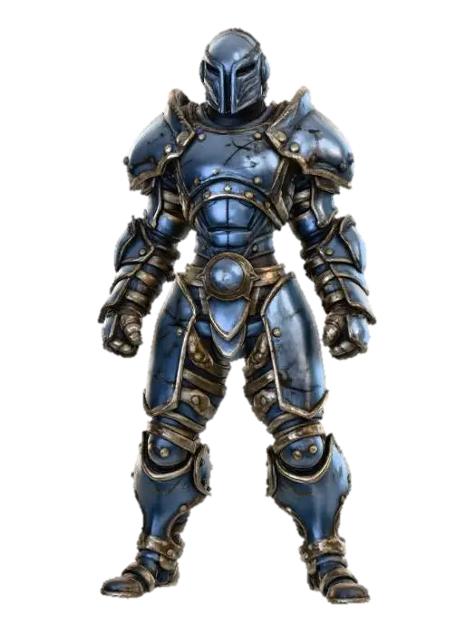 Iron Sentinel Gladiator 3D model, vytvořený pomocí AI