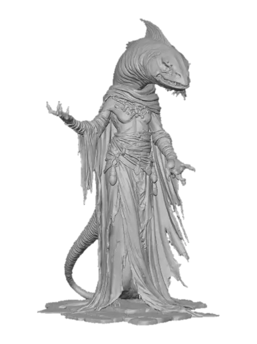 3D model for Mystic Fish Mage