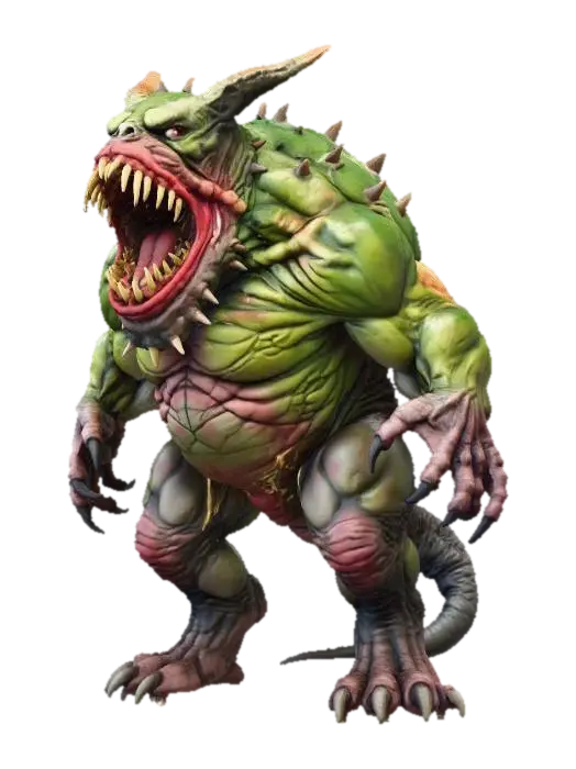 Swamp Monster - Monsters 3D model, vytvořený pomocí AI