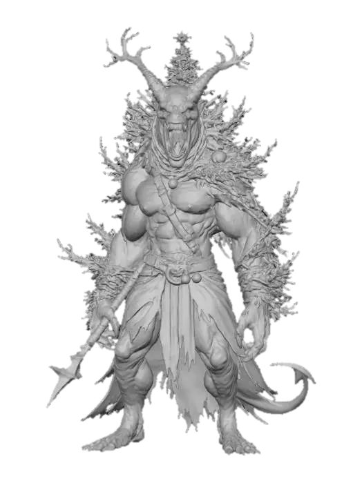 3D model for Infernal Yuletide Warrior, #Christmas2025#