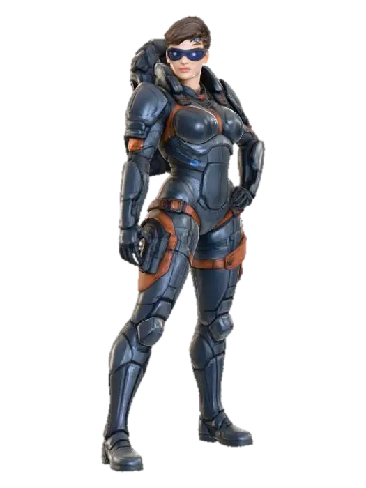 Female Flotile Stalker 3D model, vytvořený pomocí AI