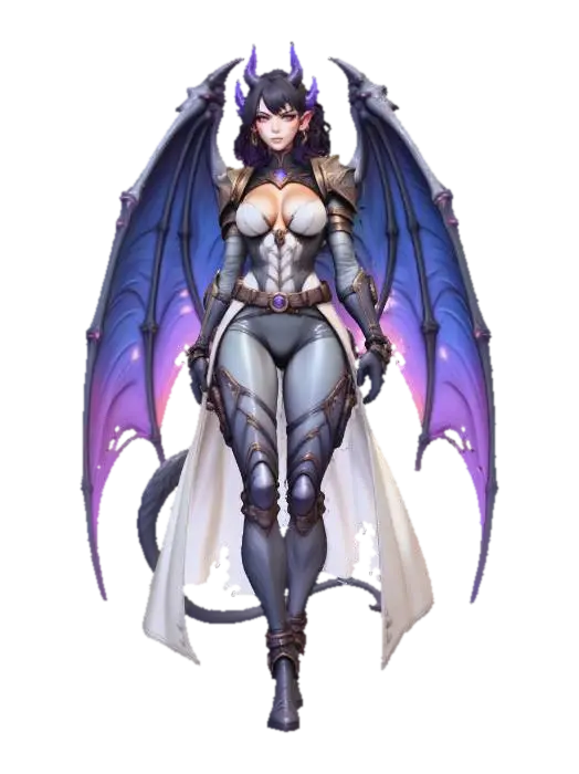 3D model for Female Demonic Commnader