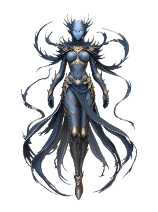female black elegance - Beauty のAI生成3Dモデル