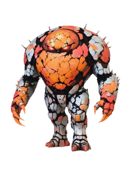 Monster Golem - Animated 3D model, AI generated