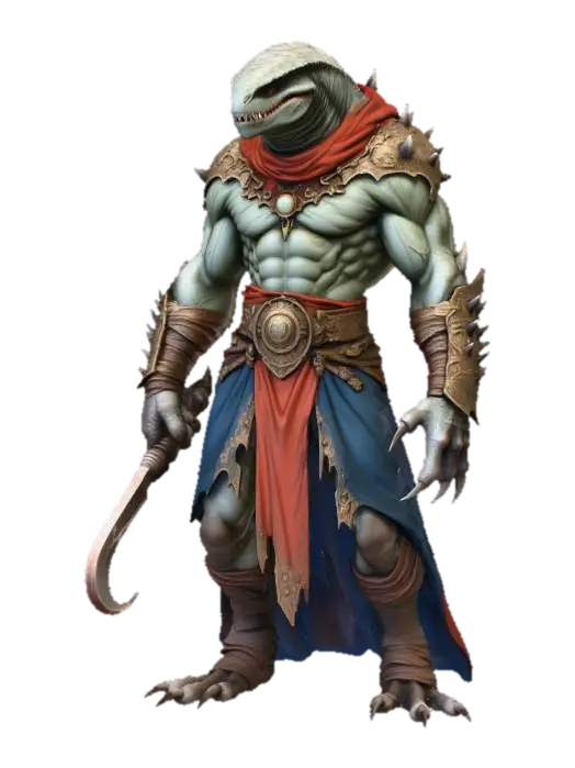3D model for Lizard Warlock Hero