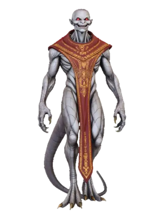 Monk Demon of Chaos 3D model, vytvořený pomocí AI
