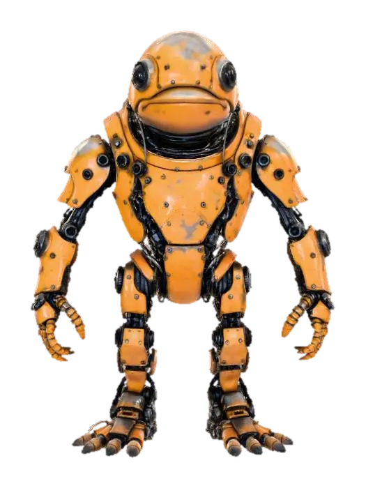 3D model for Cyber Frog Guard