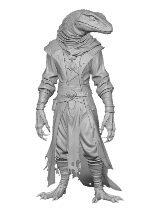 3D model for Lizard Sorcerer