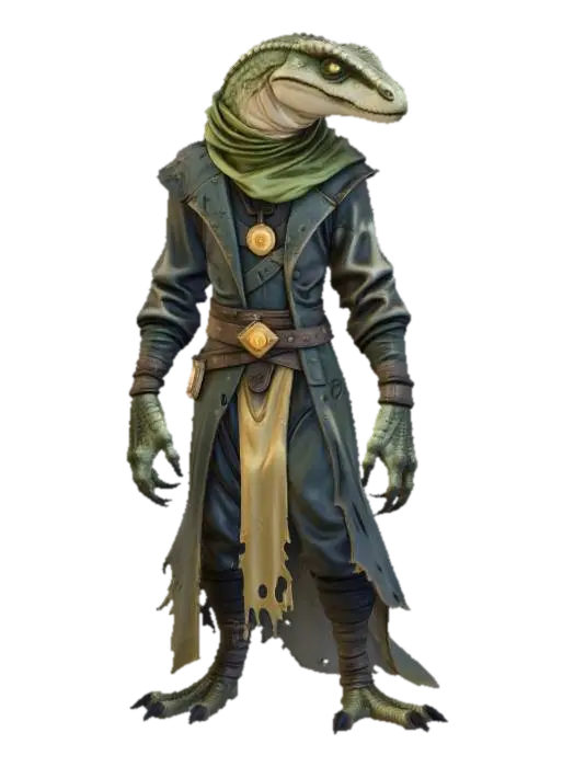3D model for Lizard Sorcerer