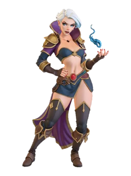 Miss Master Illusionist - Illusion 3D model, vytvořený pomocí AI