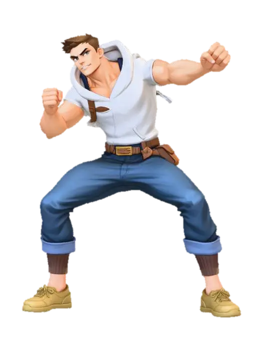 3D model for Hero Warrior Stance