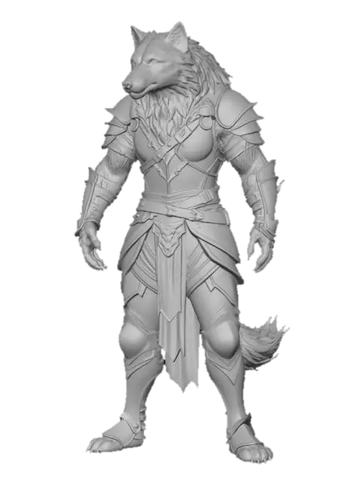 3D model for Wolf Warrior Knight