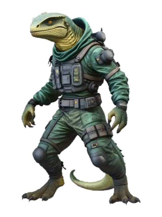 3D model for Galactic Lizard Technologist