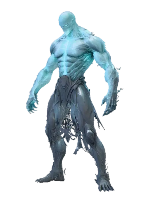 Emerald Ghost Golem-3D-Modell, KI-generiert