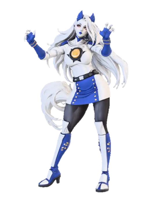 3D model for Woman in Cat Mask