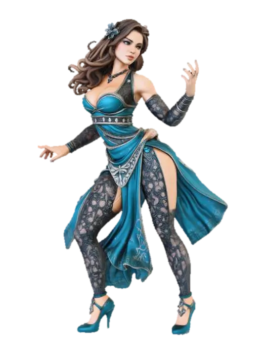 Ethereal Dancer - Graceful 3D model, vytvořený pomocí AI